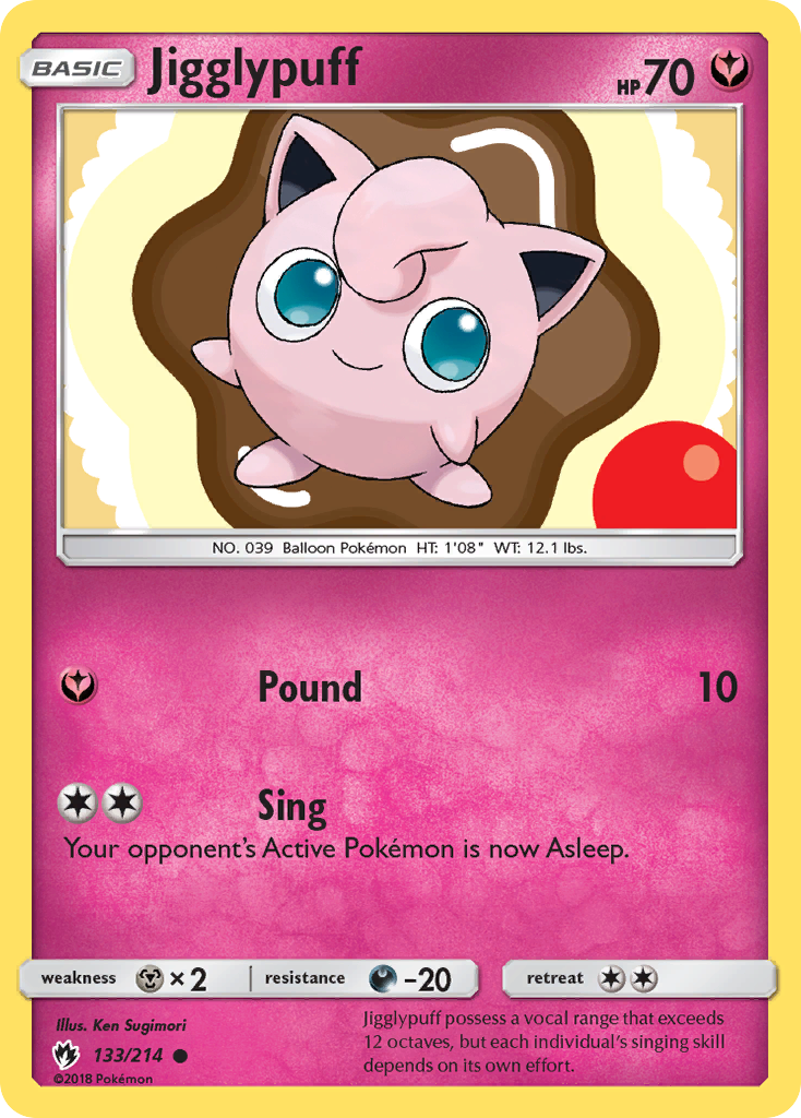Jigglypuff (133/214) [Sun & Moon: Lost Thunder] | Good Games Adelaide SA