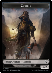 Warrior // Zombie Double-Sided Token [March of the Machine Tokens] | Good Games Adelaide SA