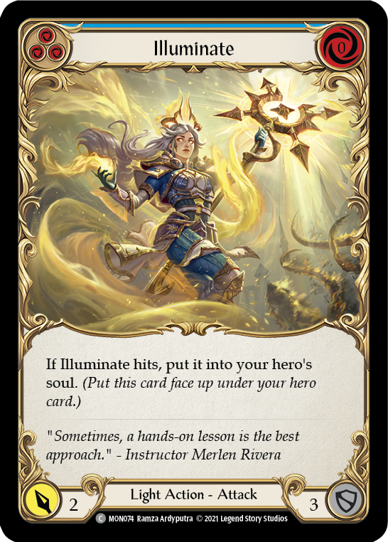Illuminate (Blue) [MON074-RF] 1st Edition Rainbow Foil | Good Games Adelaide SA