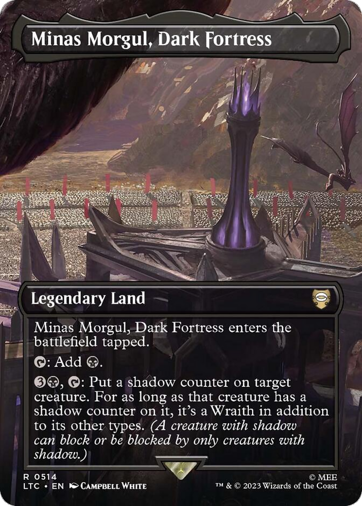 Minas Morgul, Dark Fortress (Borderless) [The Lord of the Rings: Tales of Middle-Earth Commander] | Good Games Adelaide SA