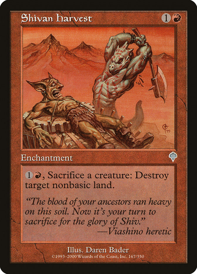 Shivan Harvest 167 (Invasion)  - Foil | Good Games Adelaide SA
