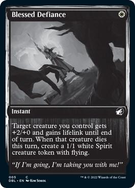 Blessed Defiance 5 (Innistrad: Double Feature)  - Foil | Good Games Adelaide SA