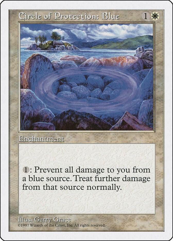 Circle of Protection: Blue 18/455 (Fifth Edition)  | Good Games Adelaide SA