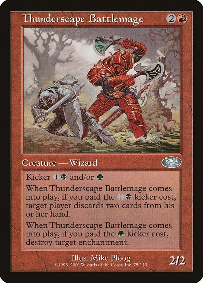 Thunderscape Battlemage 75 (Planeshift)  - Foil | Good Games Adelaide SA