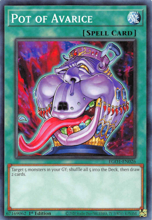 Pot of Avarice [EGO1-EN026] Common | Good Games Adelaide SA