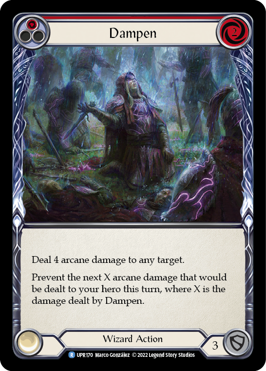 Dampen (Red) [UPR170] (Uprising)  Rainbow Foil | Good Games Adelaide SA
