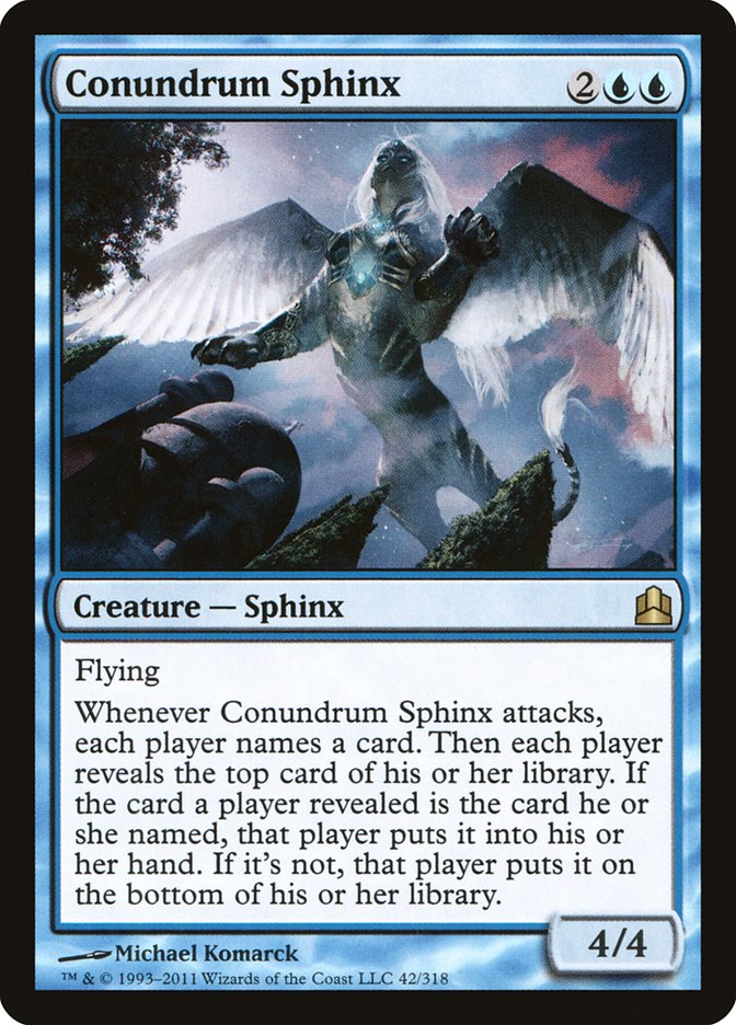 Conundrum Sphinx [Commander 2011] | Good Games Adelaide SA