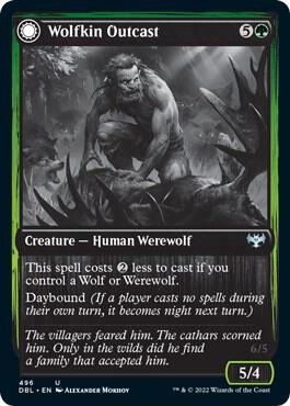 Wolfkin Outcast 496 (Innistrad: Double Feature)  - Foil | Good Games Adelaide SA