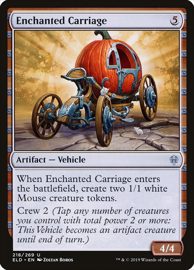 Enchanted Carriage 218 (Throne of Eldraine)  - Foil | Good Games Adelaide SA
