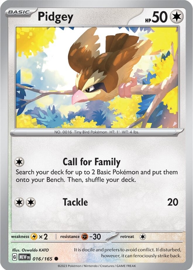 Pidgey (016/165) [Scarlet & Violet: 151] | Good Games Adelaide SA