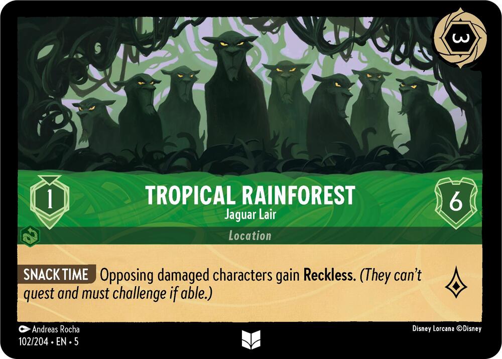 Tropical Rainforest Jaguar Lair 102/204 (Shimmering Skies)  | Good Games Adelaide SA