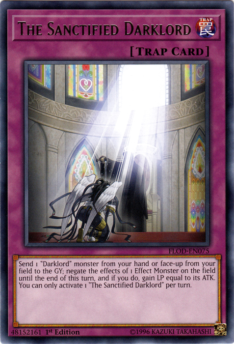 The Sanctified Darklord [FLOD-EN075] Rare | Good Games Adelaide SA