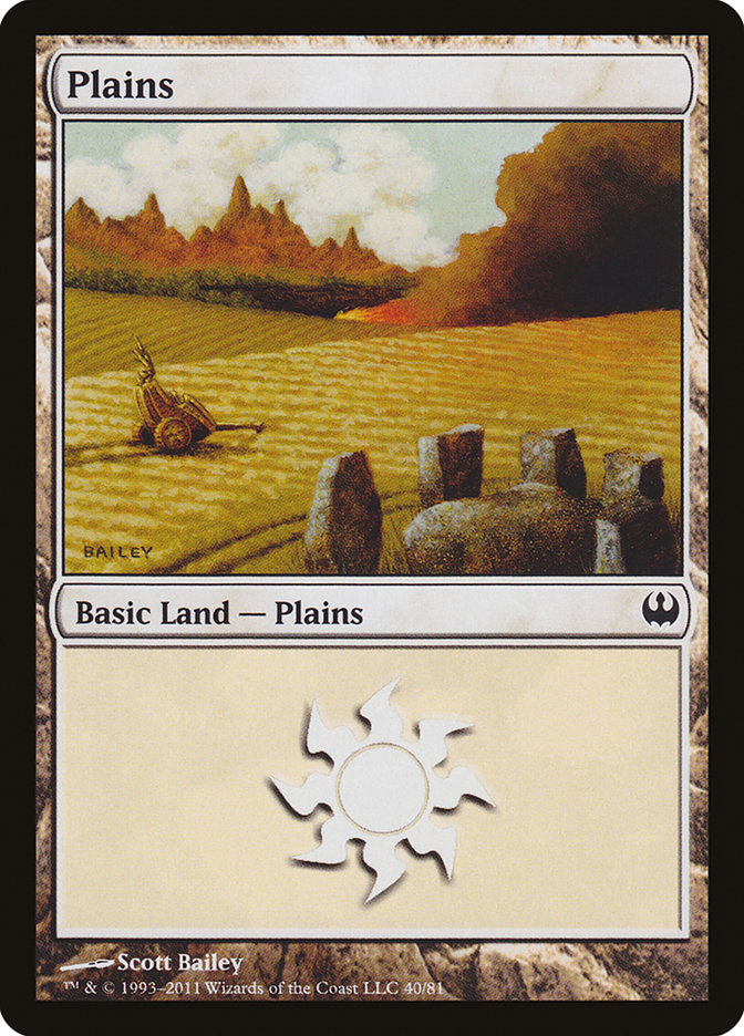 Plains (40) [Duel Decks: Knights vs. Dragons] | Good Games Adelaide SA