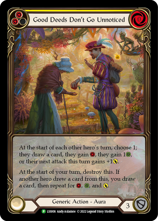 Good Deeds Don't Go Unnoticed [LSS006] (Promo)  Rainbow Foil | Good Games Adelaide SA