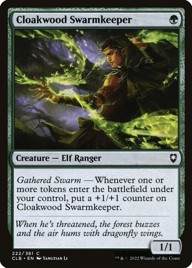 Cloakwood Swarmkeeper 222 (Commander Legends: Battle for Baldur's Gate)  | Good Games Adelaide SA
