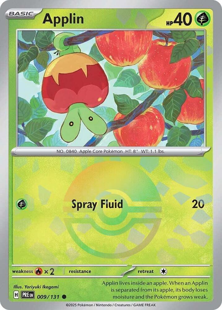 Applin 009/131 (SV: Prismatic Evolutions)  - Holofoil | Good Games Adelaide SA