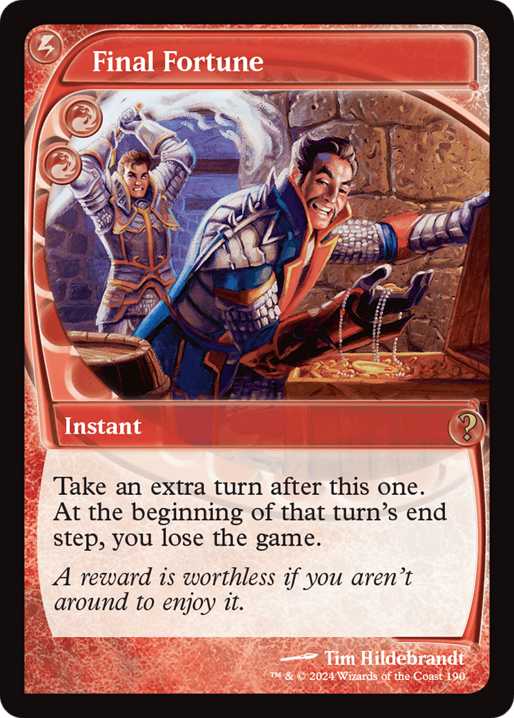 Final Fortune (Future Sight) [Mystery Booster 2] | Good Games Adelaide SA