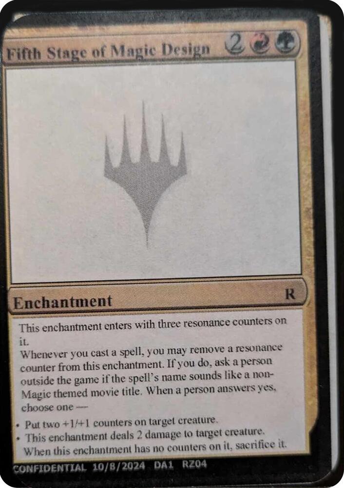 Fifth Stage of Magic Design  (Un-Known Event Playtest Cards)  | Good Games Adelaide SA