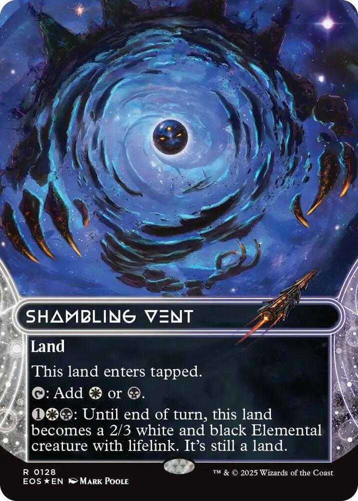 Shambling Vent  128/0 (Edge of Eternities: Stellar Sights)  - Borderless Galaxy Foil | Good Games Adelaide SA