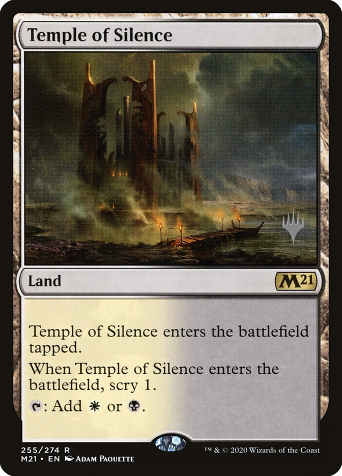 Temple of Silence (Promo Pack) [Core Set 2021 Promos] | Good Games Adelaide SA