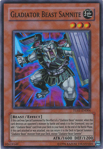 Gladiator Beast Samnite [TU01-EN004] Super Rare | Good Games Adelaide SA