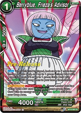 Berryblue, Frieza's Advisor (BT13-080) [Supreme Rivalry Prerelease Promos] | Good Games Adelaide SA