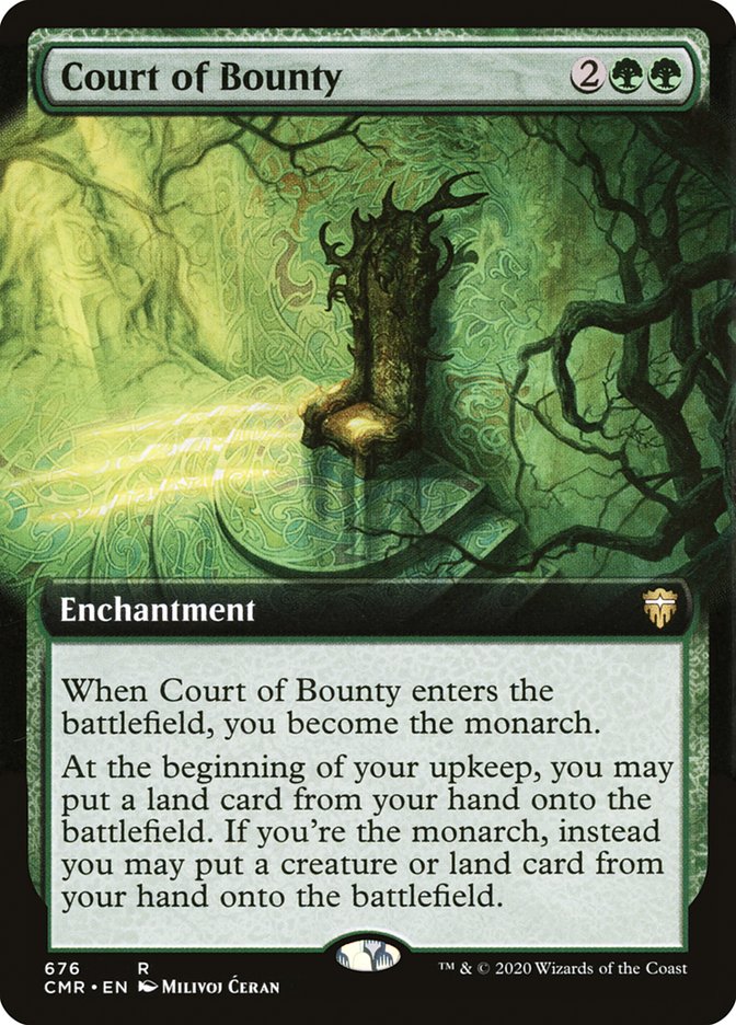 Court of Bounty (Extended Art) [Commander Legends] | Good Games Adelaide SA