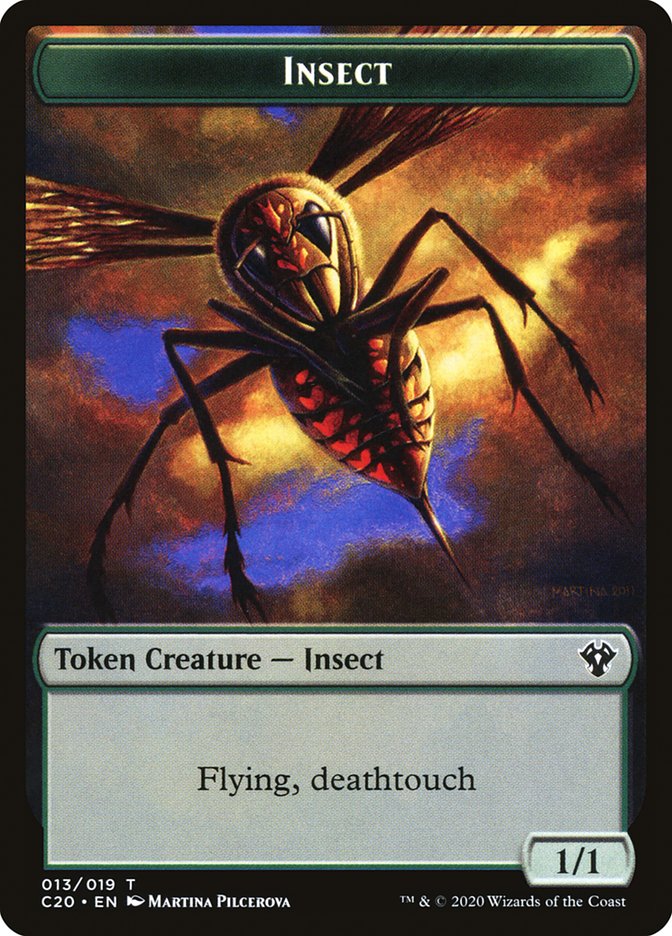 Spirit // Insect (013) Double-sided Token [Commander 2020 Tokens] | Good Games Adelaide SA