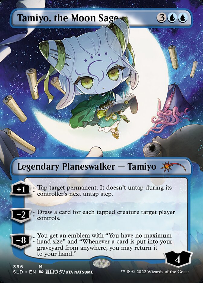 Tamiyo, the Moon Sage (Borderless) [Secret Lair Drop Series] | Good Games Adelaide SA