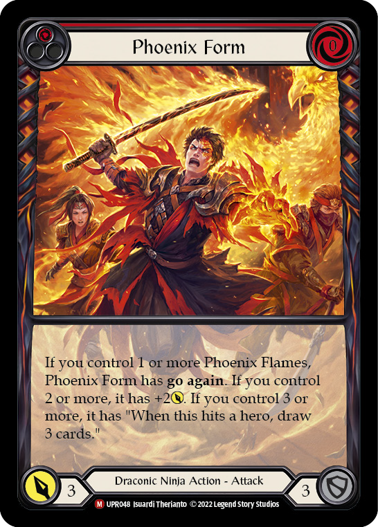 Phoenix Form (Extended Art) [UPR048] (Uprising)  Rainbow Foil | Good Games Adelaide SA