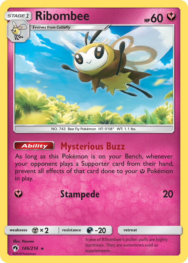 Ribombee (146/214) [Sun & Moon: Lost Thunder] | Good Games Adelaide SA