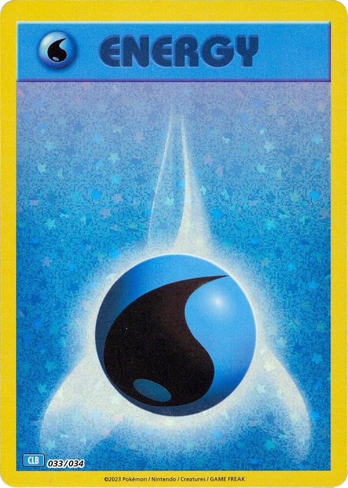 Basic Water Energy 033/034 (Trading Card Game Classic)  - Holofoil | Good Games Adelaide SA