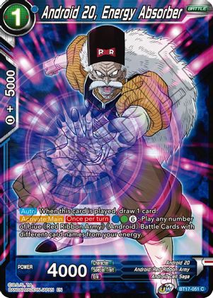 Android 20, Energy Absorber (BT17-051) [Ultimate Squad] | Good Games Adelaide SA