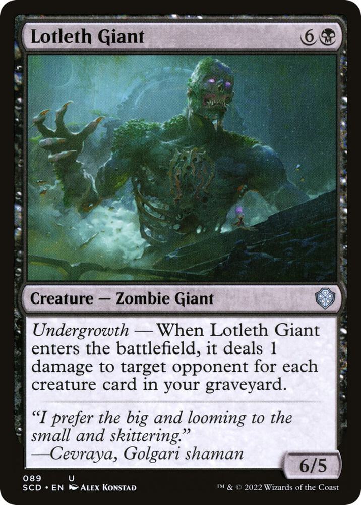 Lotleth Giant 89 (Starter Commander Decks)  | Good Games Adelaide SA