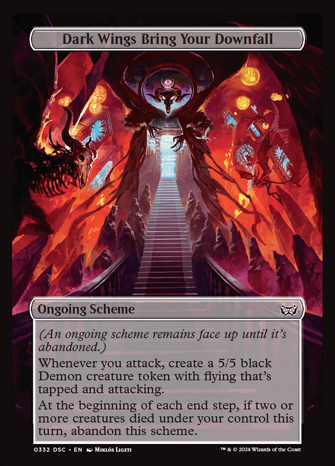 Dark Wings Bring Your Downfall 332 (Archenemy: Duskmourn)  | Good Games Adelaide SA