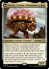 Tetzin, Gnome Champion // The Golden-Gear Colossus [The Lost Caverns of Ixalan Commander] | Good Games Adelaide SA