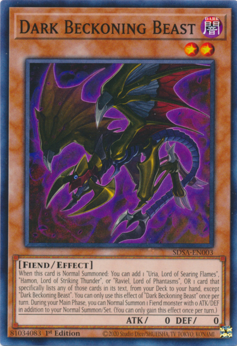 Dark Beckoning Beast [SDSA-EN003] Common | Good Games Adelaide SA