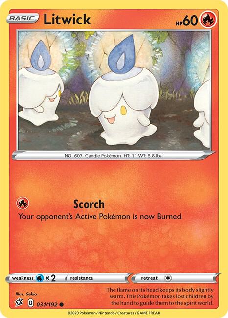 Litwick 031/192 (SWSH02: Rebel Clash)  | Good Games Adelaide SA