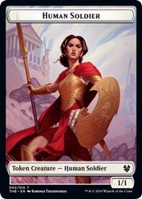 Human Soldier // Reflection Double-sided Token [Theros Beyond Death Tokens] | Good Games Adelaide SA