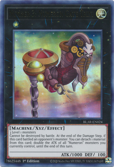 Number 3: Numeron Gate Trini [BLAR-EN024] Ultra Rare | Good Games Adelaide SA