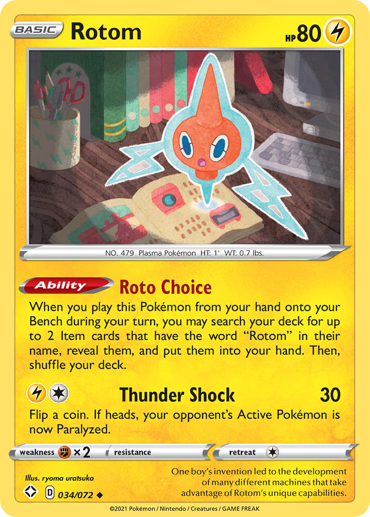 Rotom (034/072) [Sword & Shield: Shining Fates] | Good Games Adelaide SA