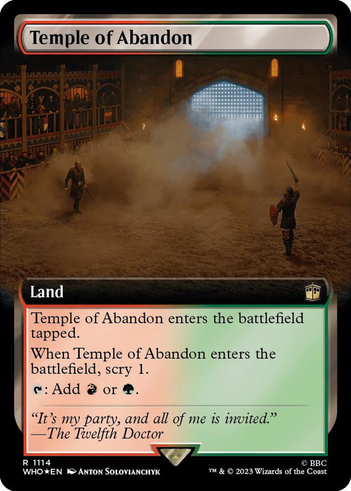 Temple of Abandon 1114 (Universes Beyond: Doctor Who)  - Foil | Good Games Adelaide SA