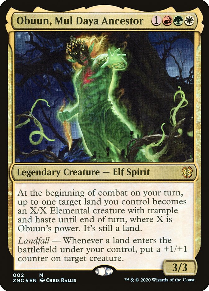 Obuun, Mul Daya Ancestor 2 (Commander: Zendikar Rising)  - Foil | Good Games Adelaide SA