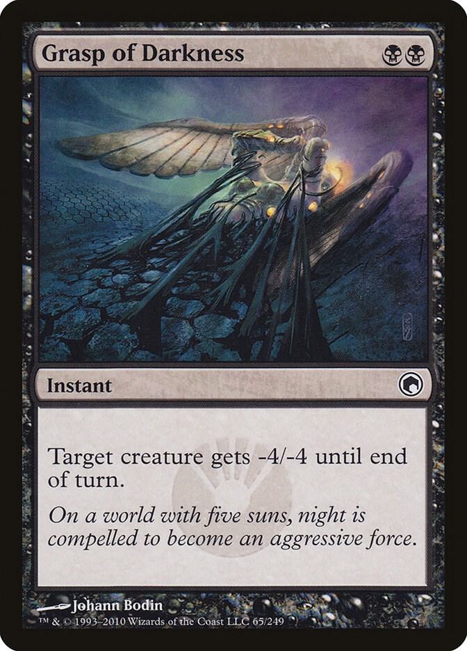 Grasp of Darkness 65 (Scars of Mirrodin)  - Foil | Good Games Adelaide SA