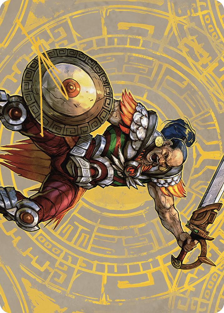 Inti Seneschal of the Sun Art Card Gold Stamped Signature 47 (Art Series: The Lost Caverns of Ixalan)  | Good Games Adelaide SA