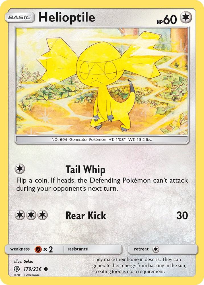 Helioptile 179/236 (SM - Cosmic Eclipse)  | Good Games Adelaide SA