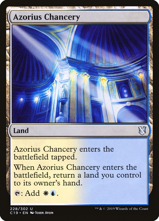 Azorius Chancery [Commander 2019] | Good Games Adelaide SA