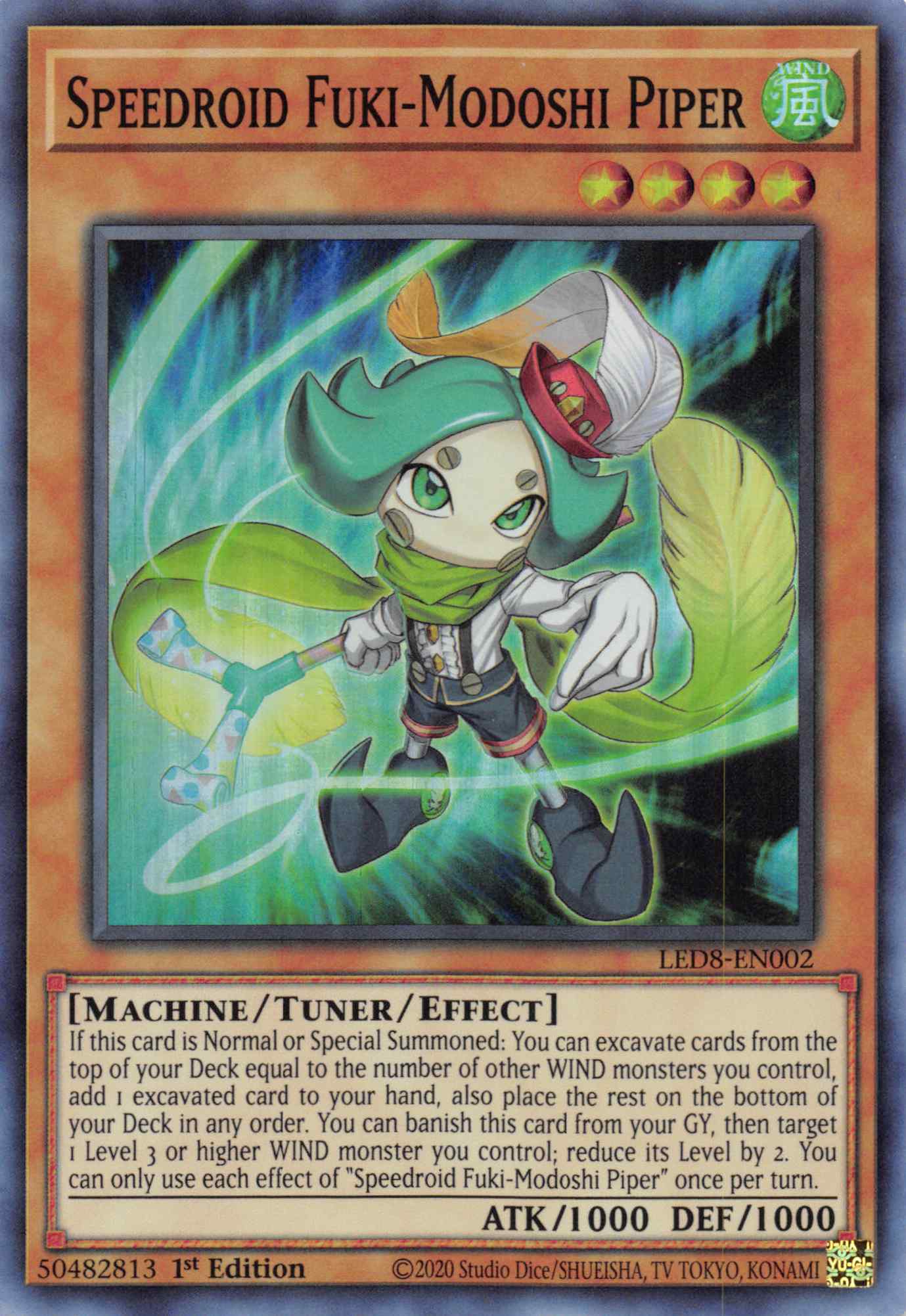Speedroid Fuki-Modoshi Piper [LED8-EN002] Super Rare | Good Games Adelaide SA