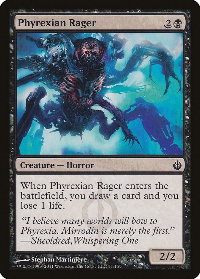 Phyrexian Rager 51 (Mirrodin Besieged)  | Good Games Adelaide SA