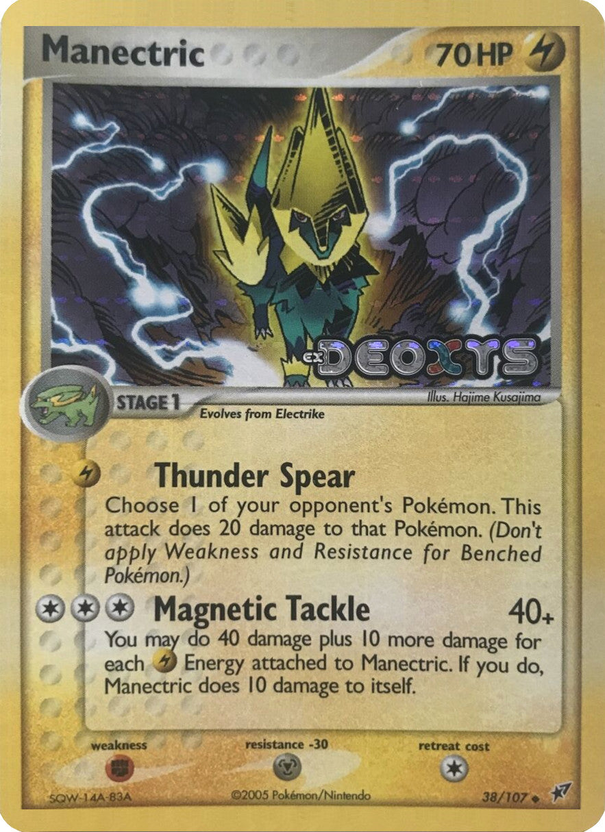Manectric (38/107) (Stamped) [EX: Deoxys] | Good Games Adelaide SA
